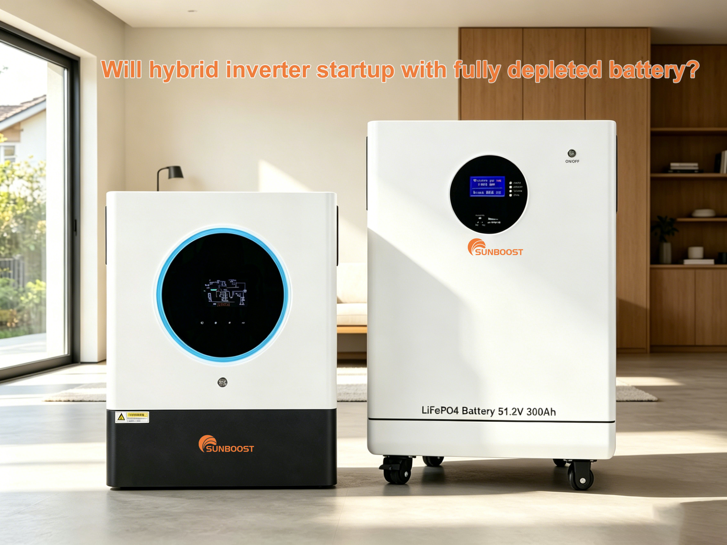 Will hybrid inverter startup with fully depleted battery?