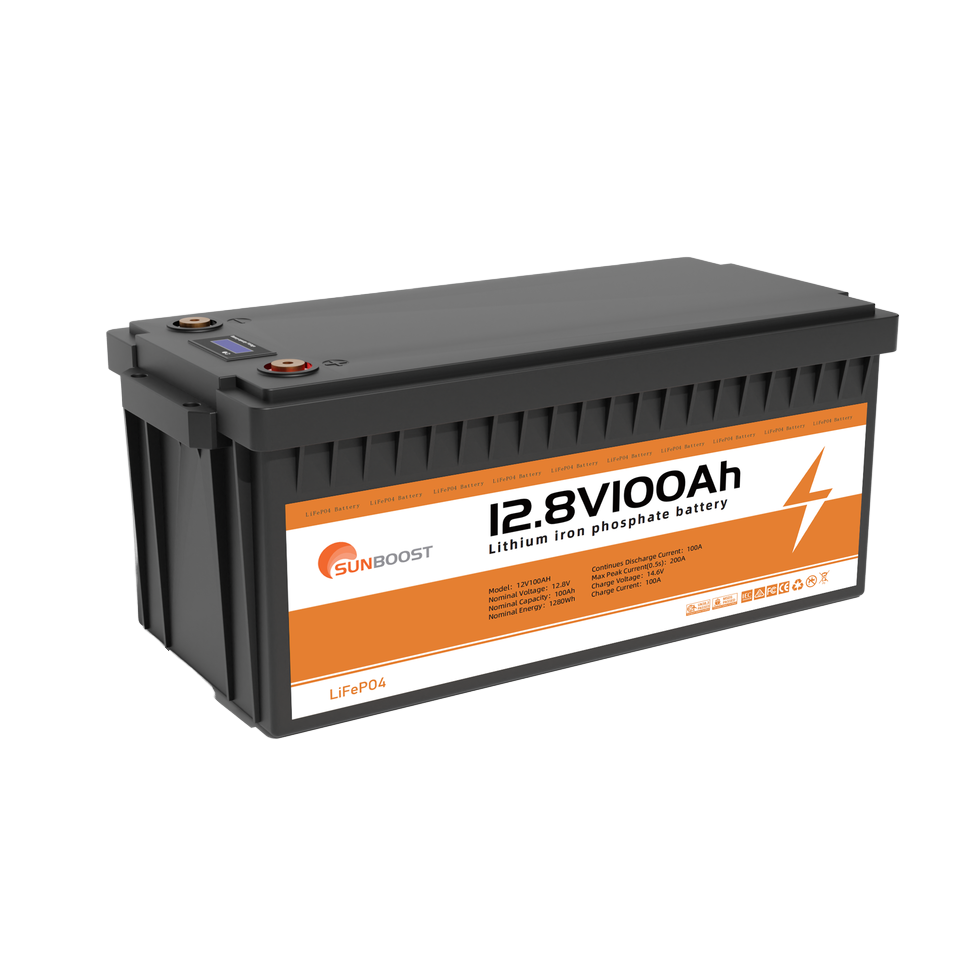 Sunboost Lifepo4 Battery 12.8V 100Ah 150Ah 200Ah Lithium Solar Battery 12v Deep Cycle 12.8V Solar Lon Pack With Bms