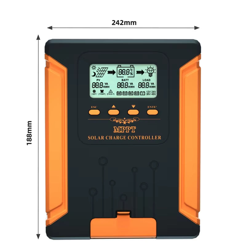 Sunboost 40A 50A 60A 80A 100A 120A MPPT Solar Panel Charge Controller 12V 24V 36V 48V PV Input for GEL SLD FLD LI User Battery Voltage Regulator