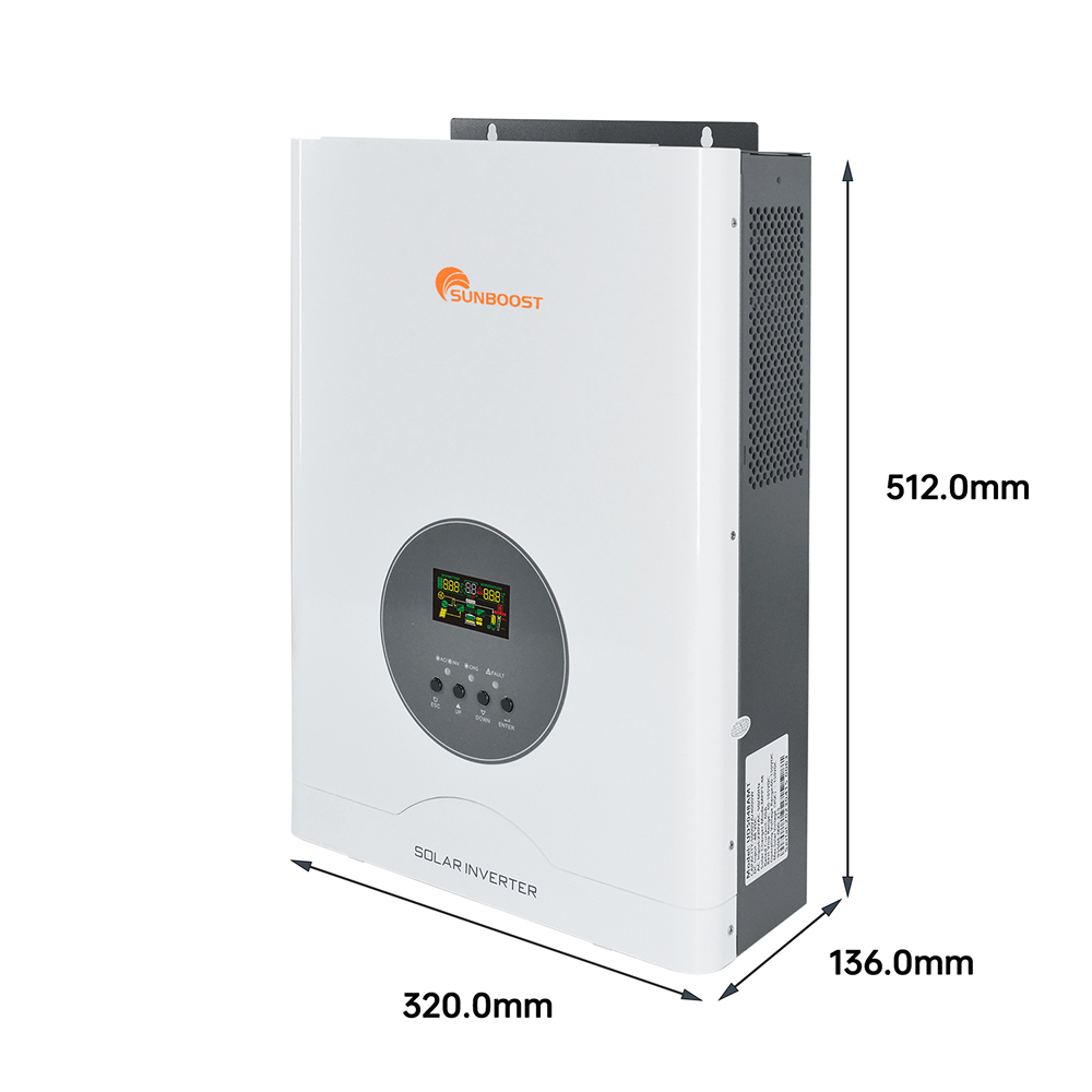 Sunboost 1.2kw 3kw 5kw 6.4kw 10kw 110V Split Phase Off Grid Hybrid Solar Inverter for Solar Power System