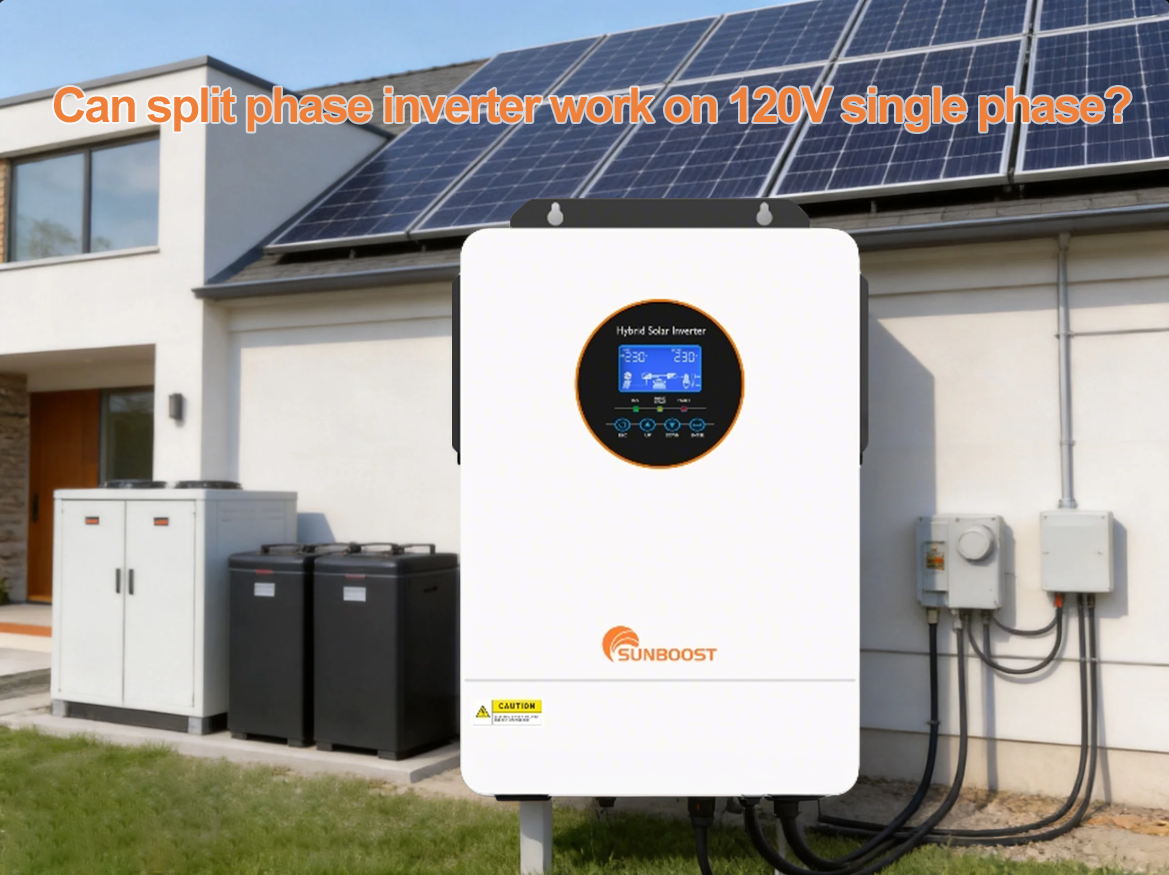 Can split phase inverter work on 120V single phase?