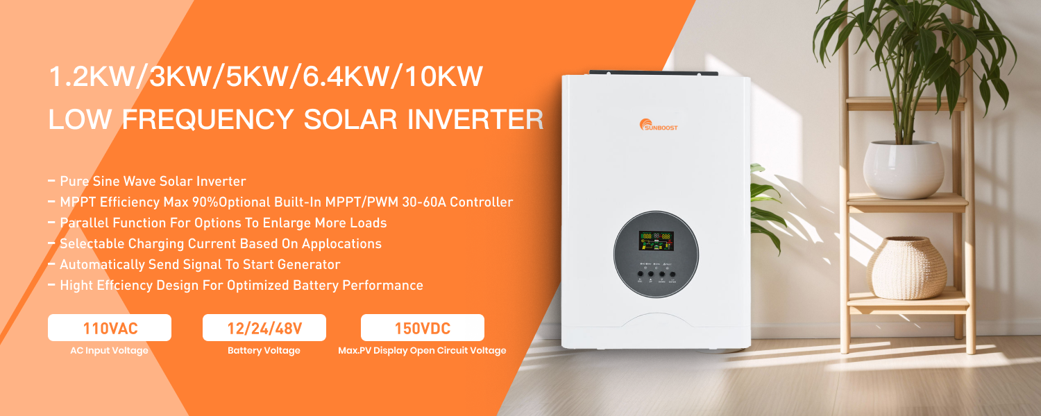110V Low Frequency Solar Inverter 1.2KW 3KW 5KW 6.4KW 10KW