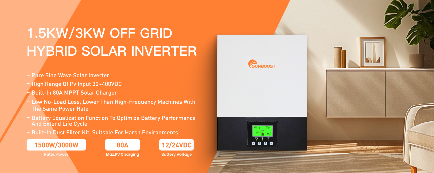 Off Grid Hybrid Solar Inverter 1.5KW 3KW
