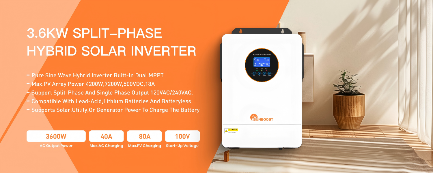 Split Phase Hybrid Solar Inverter 5.5KW 6.2KW